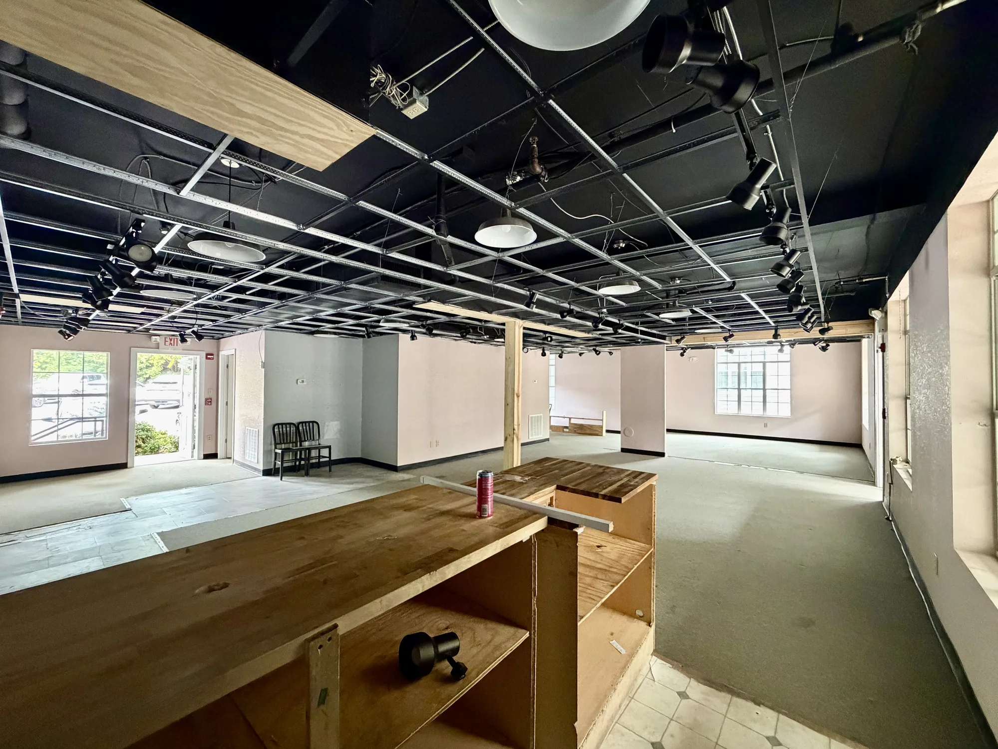 Interior of commercial retail suite