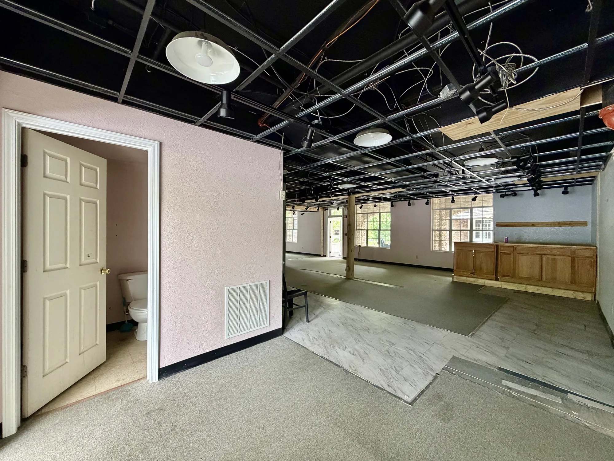 Office and retail space interior