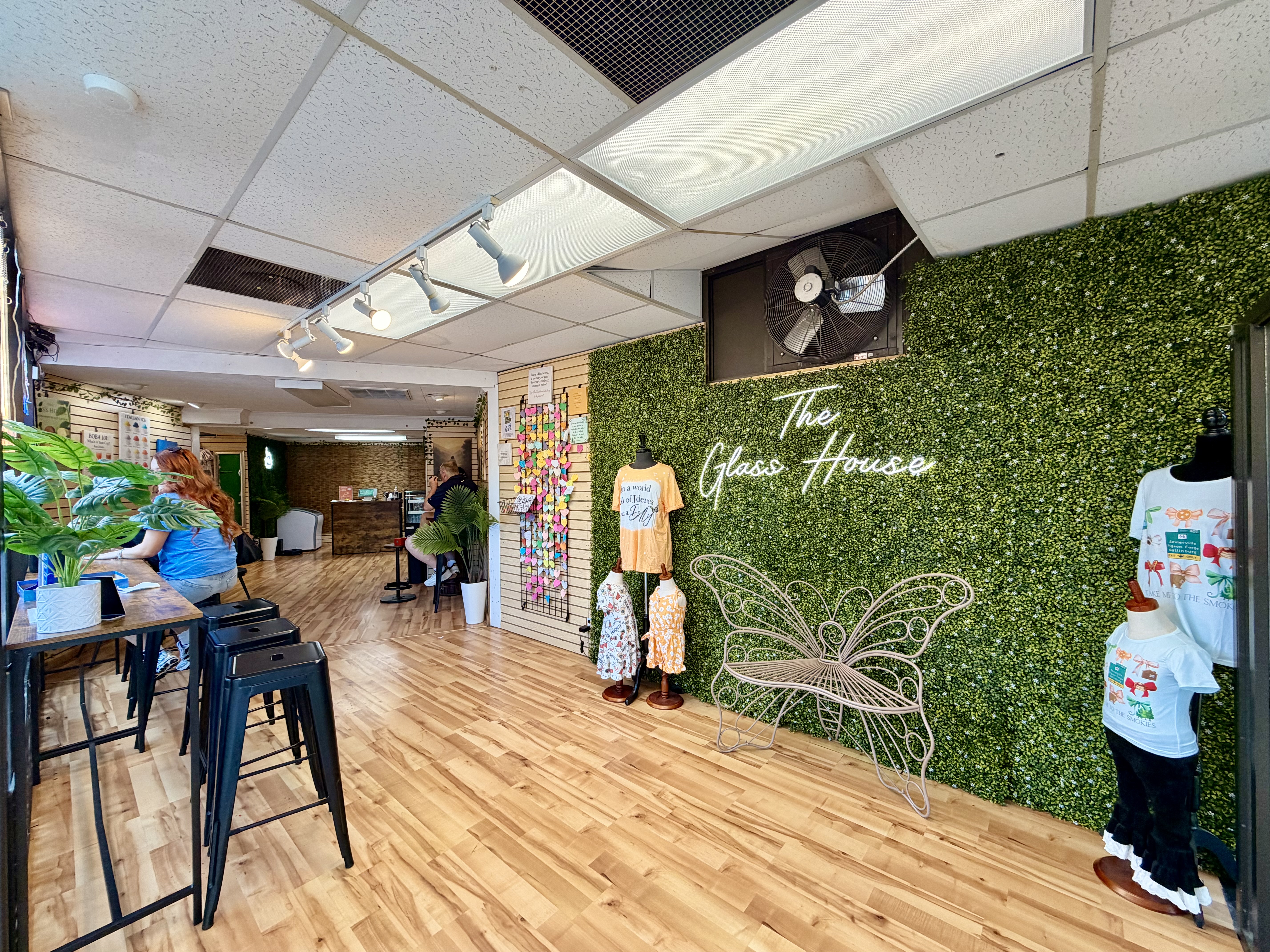 Interior: The Glass House boutique entrance