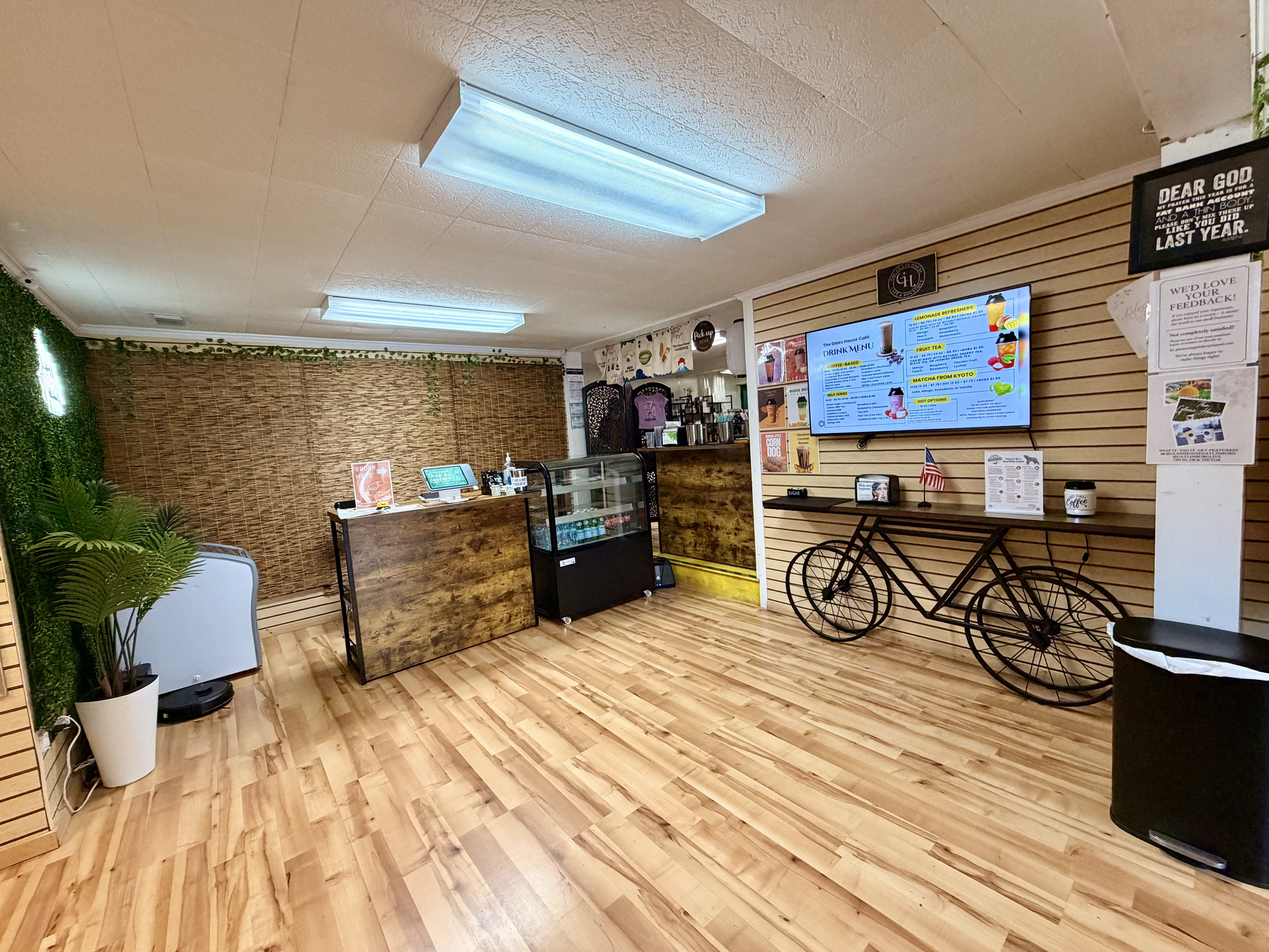 Interior: Cafe counter and display
