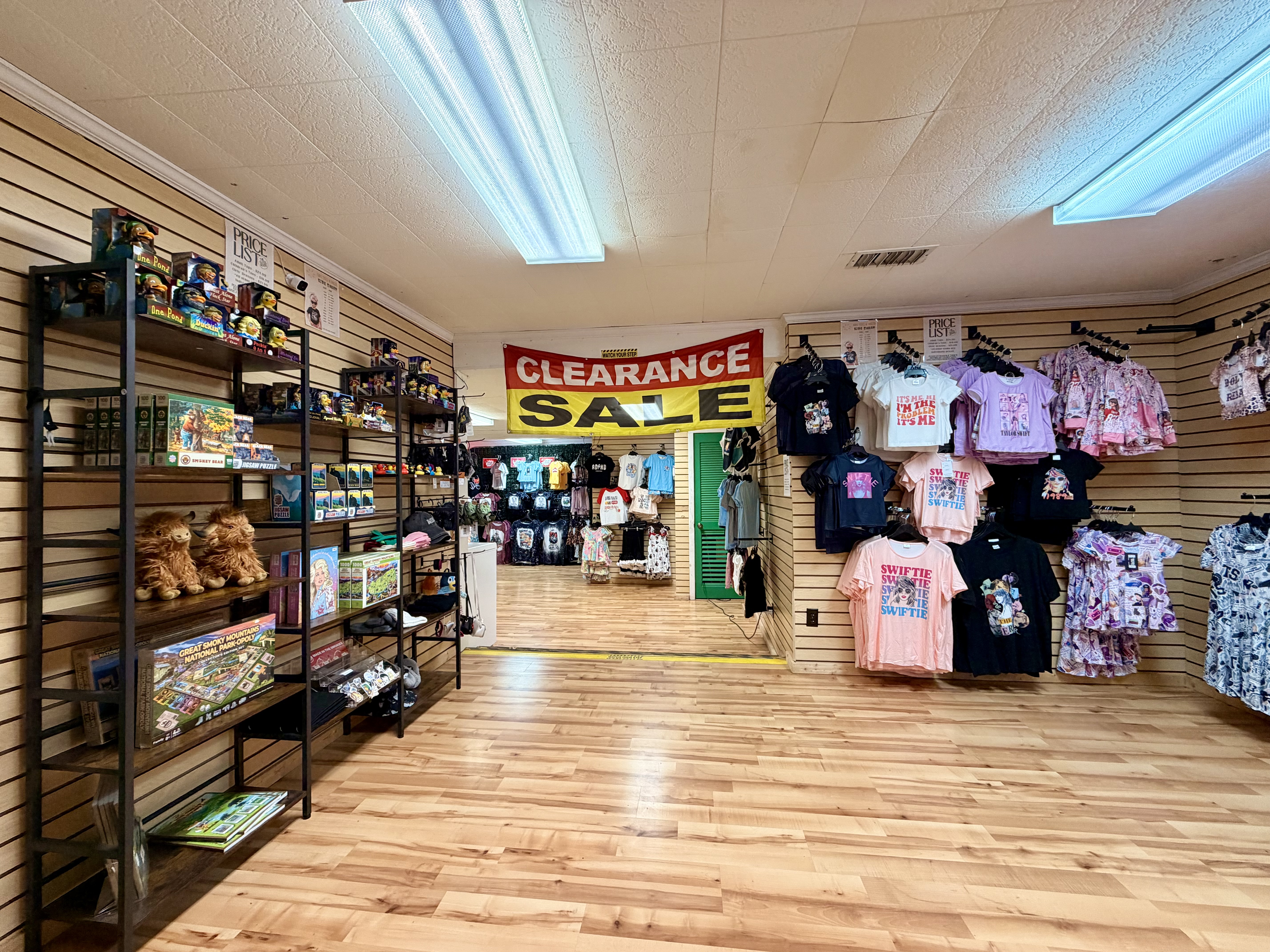 Interior: Toys, games and clearance section